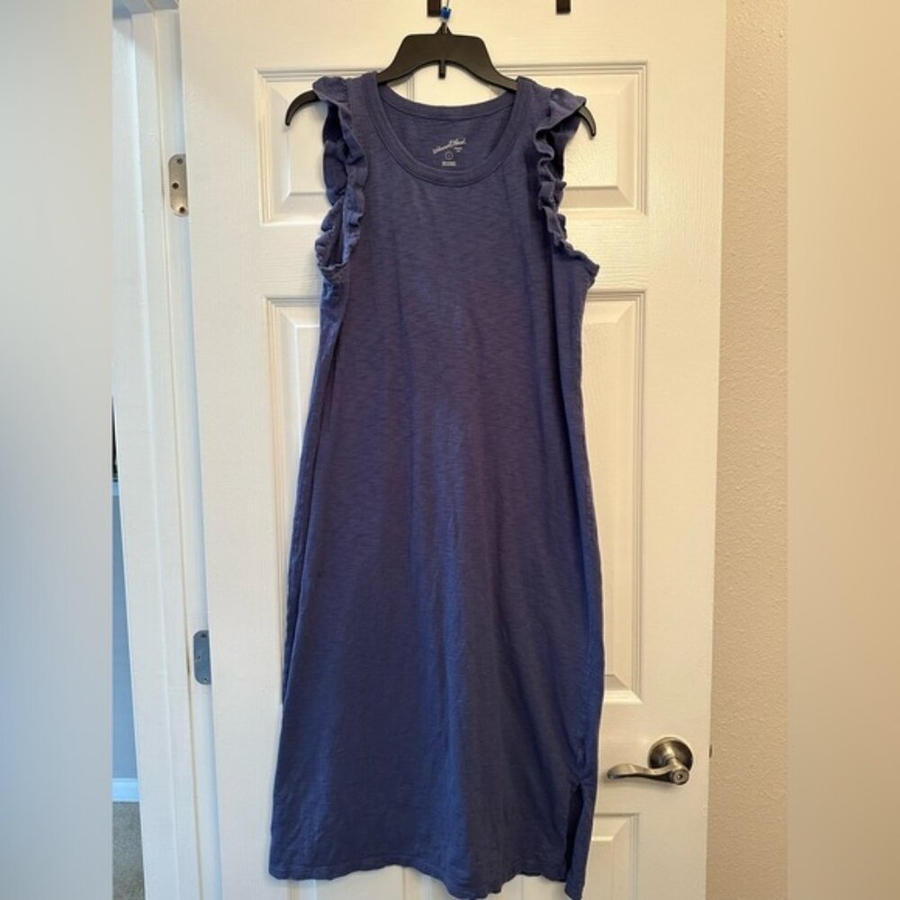 Universal Thread Purple Sleeveless Ruffle Dress